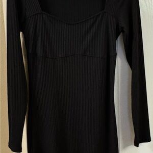 H&M Black Ribbed Top